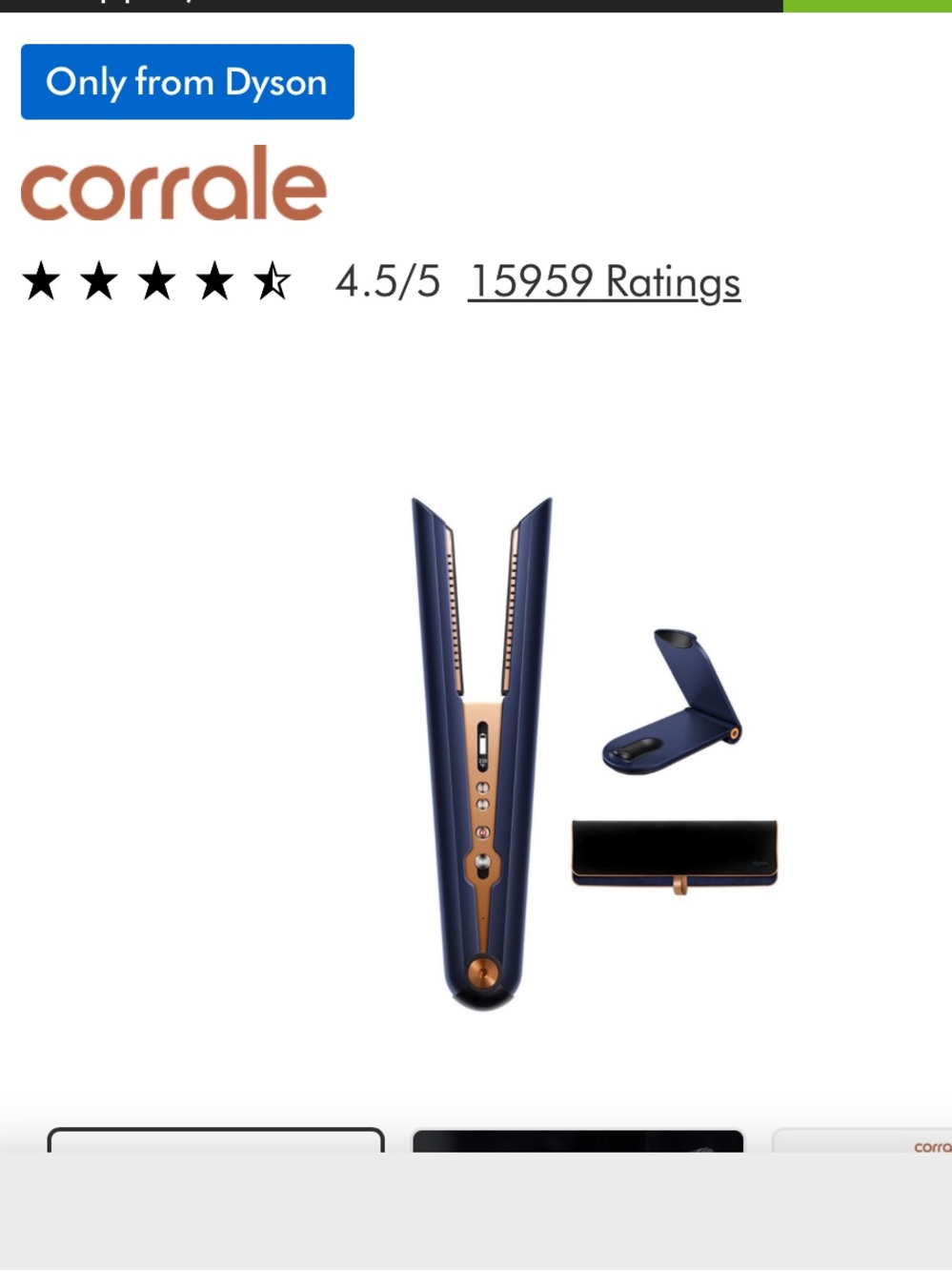 Dyson corrale straightener